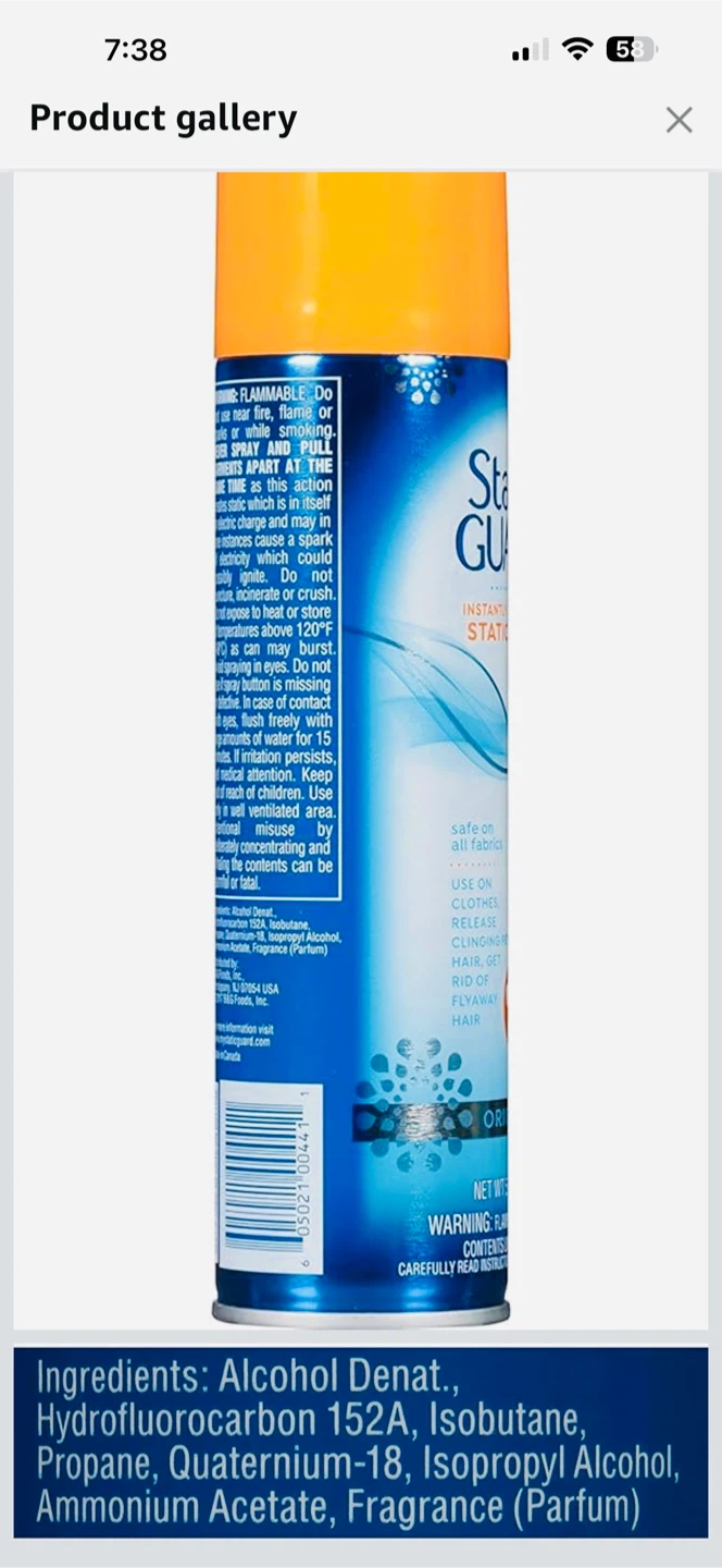 Static Guard Spray 5.5 oz (Pack of 2) - photo 5