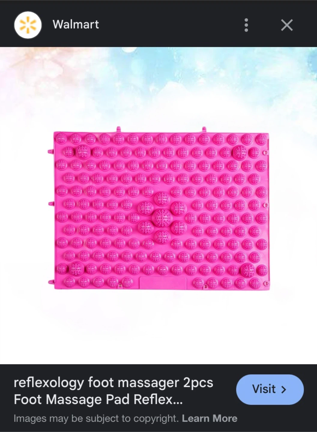 Reflexology Foot Massage Pad - Pink (2 pcs) - photo 5