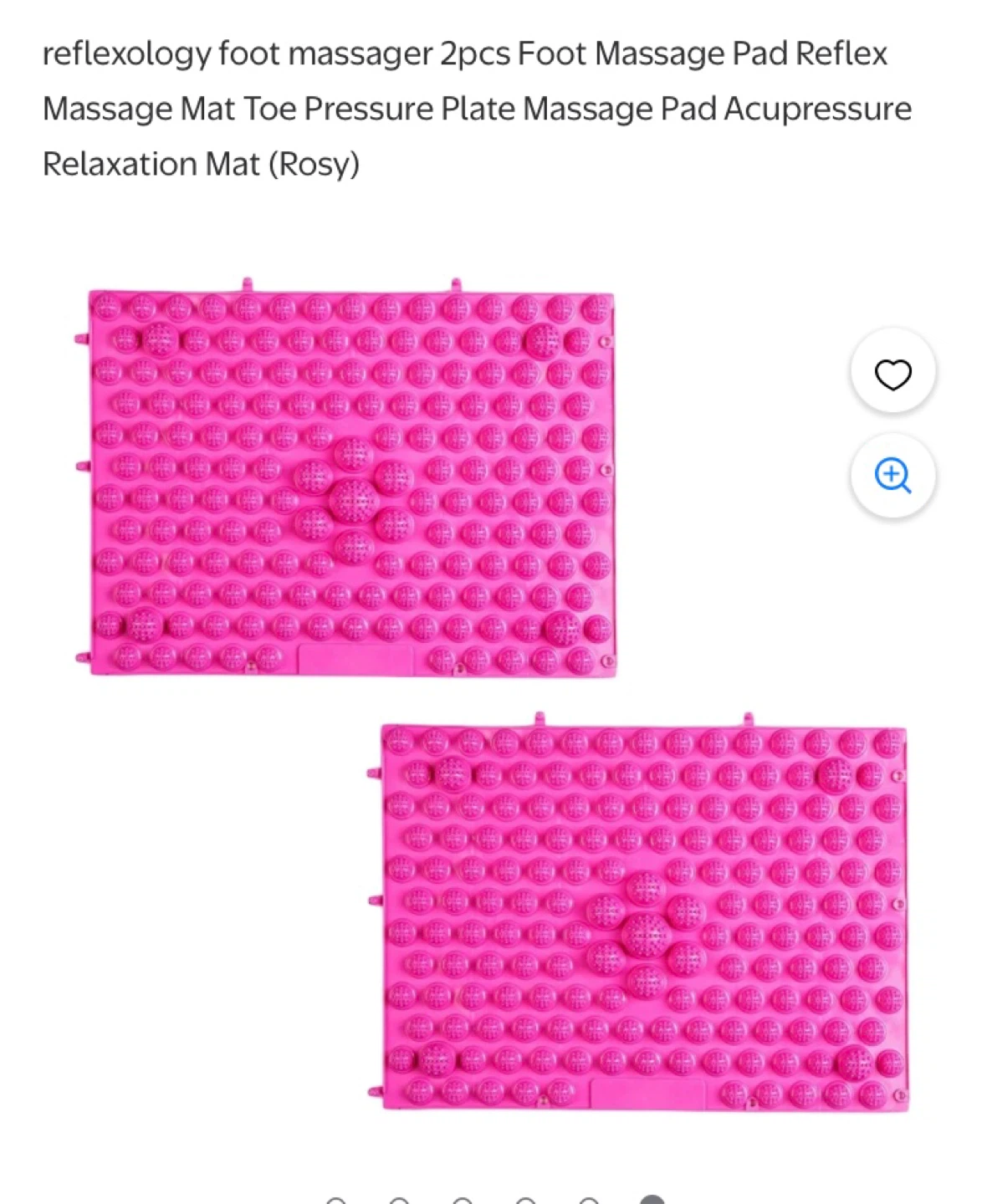 Reflexology Foot Massage Pad - Pink (2 pcs) - photo 4