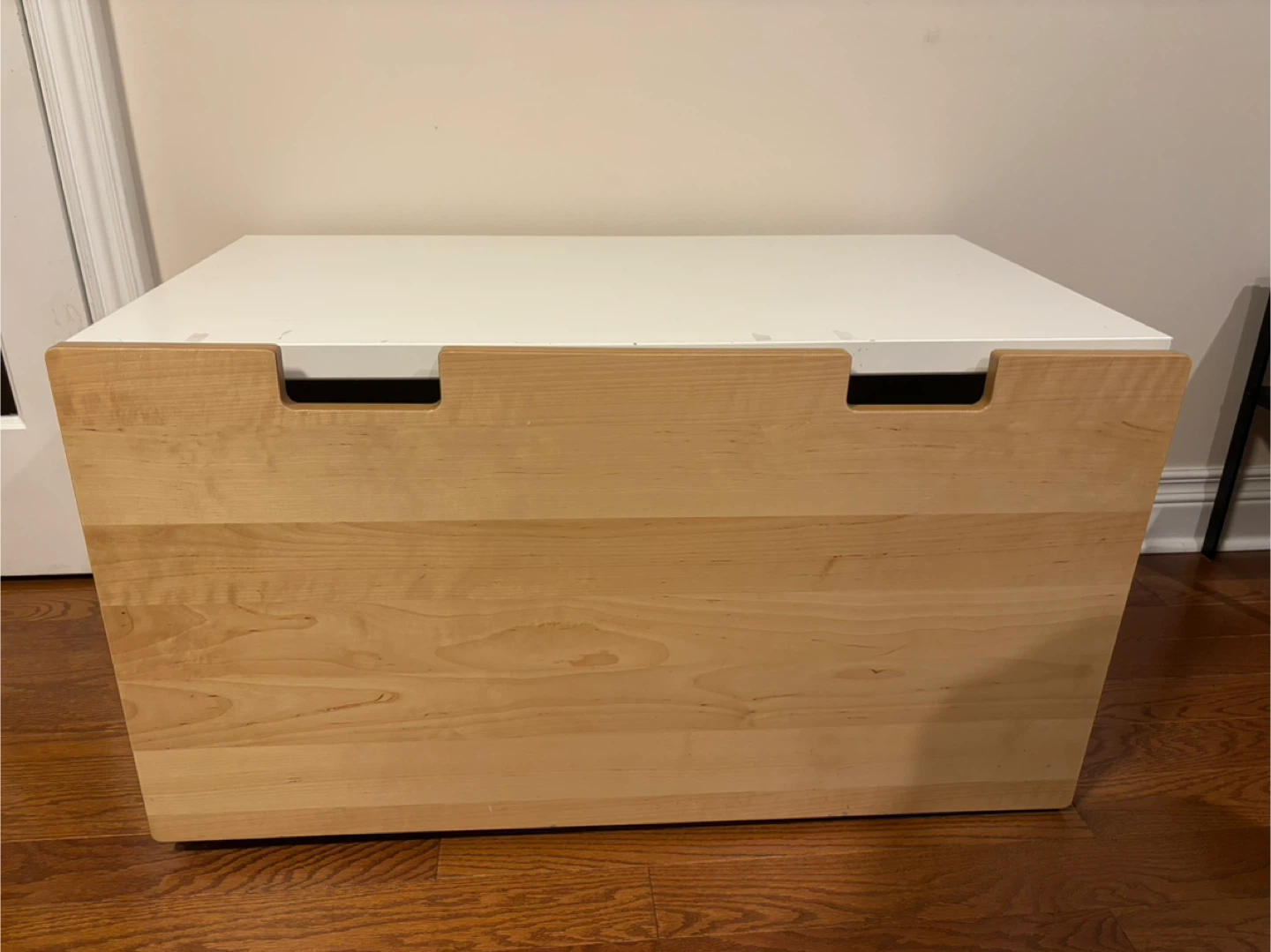 IKEA SMASTAD white beige storage bench