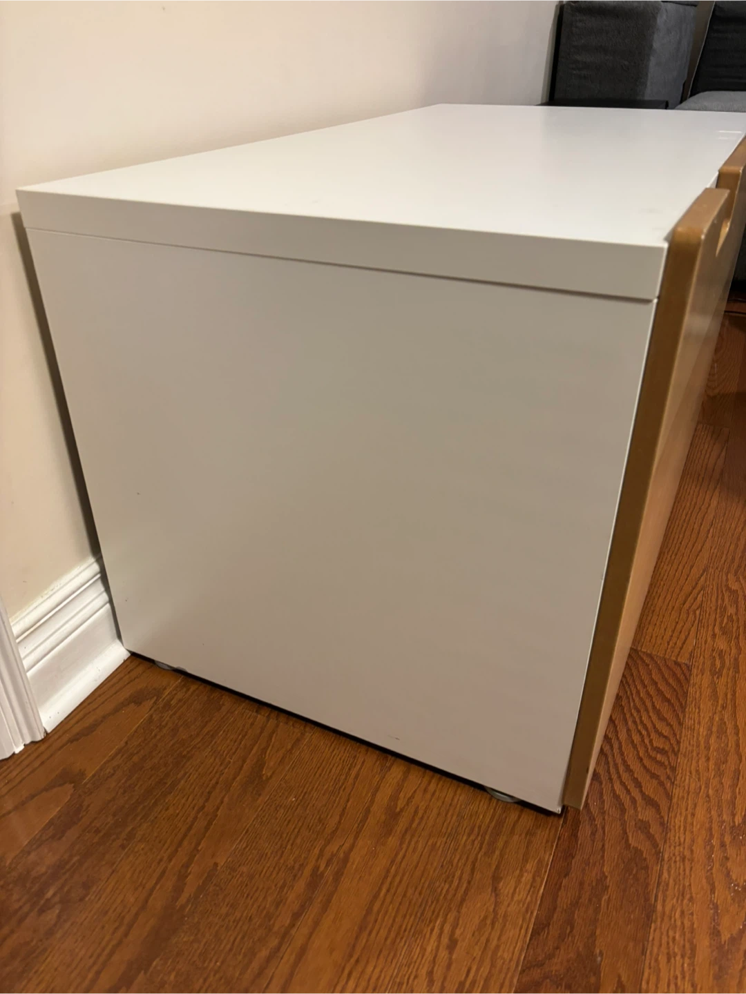 IKEA SMASTAD white beige storage bench - photo 2