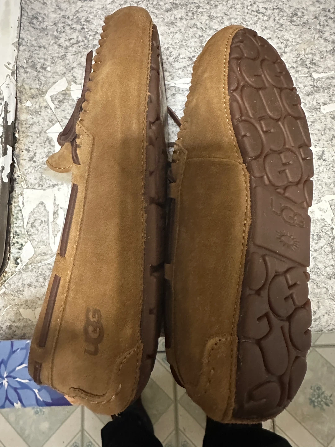 UGG Sheepskin Moccasin Slippers