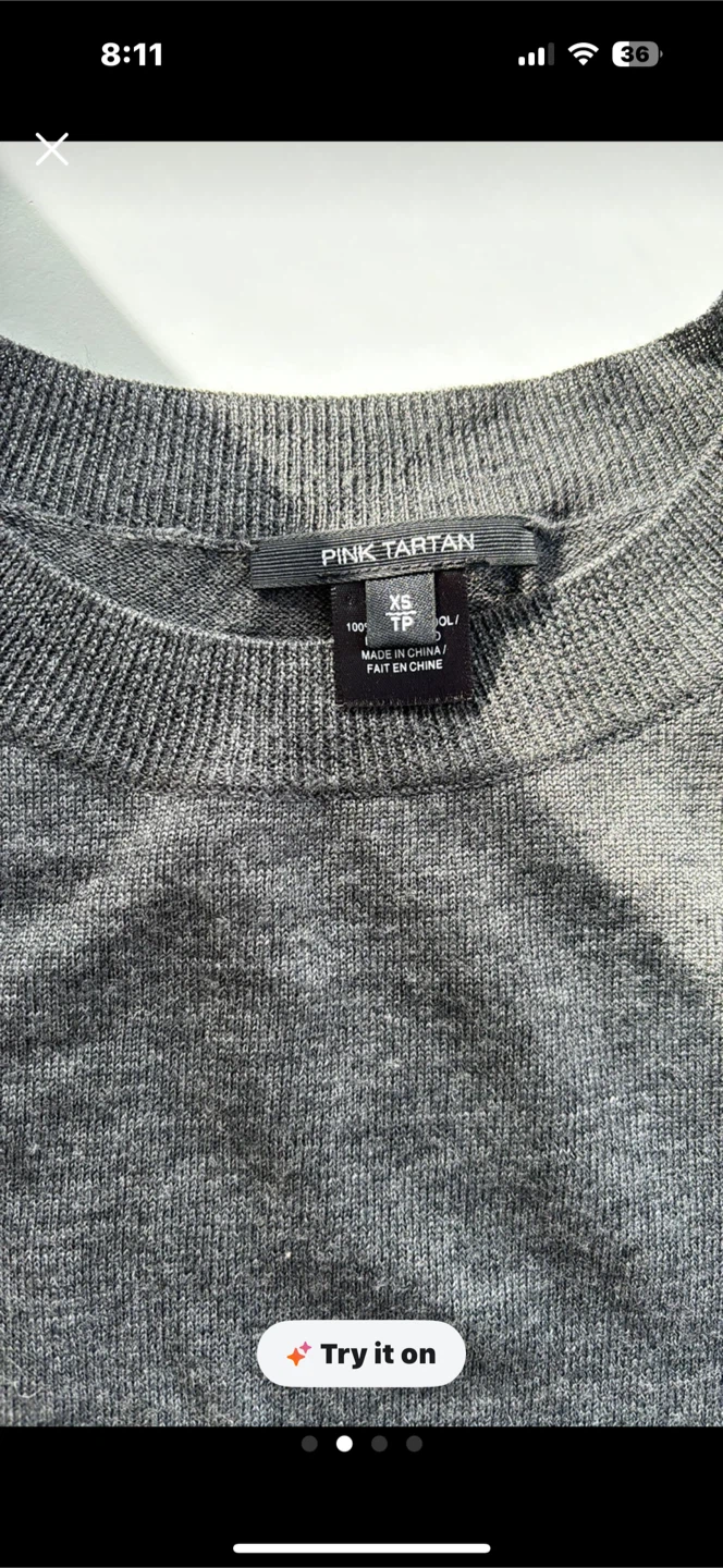 100% wool Grey Sweater - photo 3