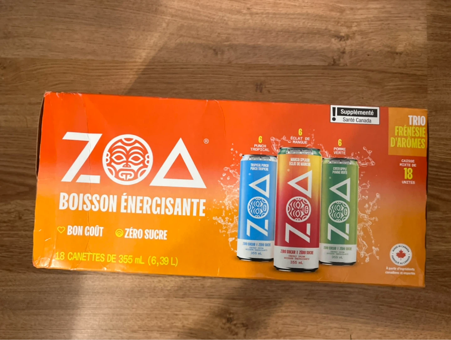 ZOA Energy Drink Variety Pack - 18 Cans