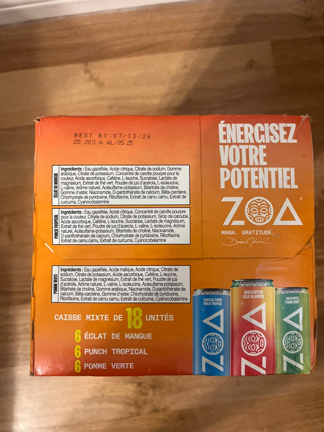 ZOA Energy Drink Variety Pack - 18 Cans - photo 2
