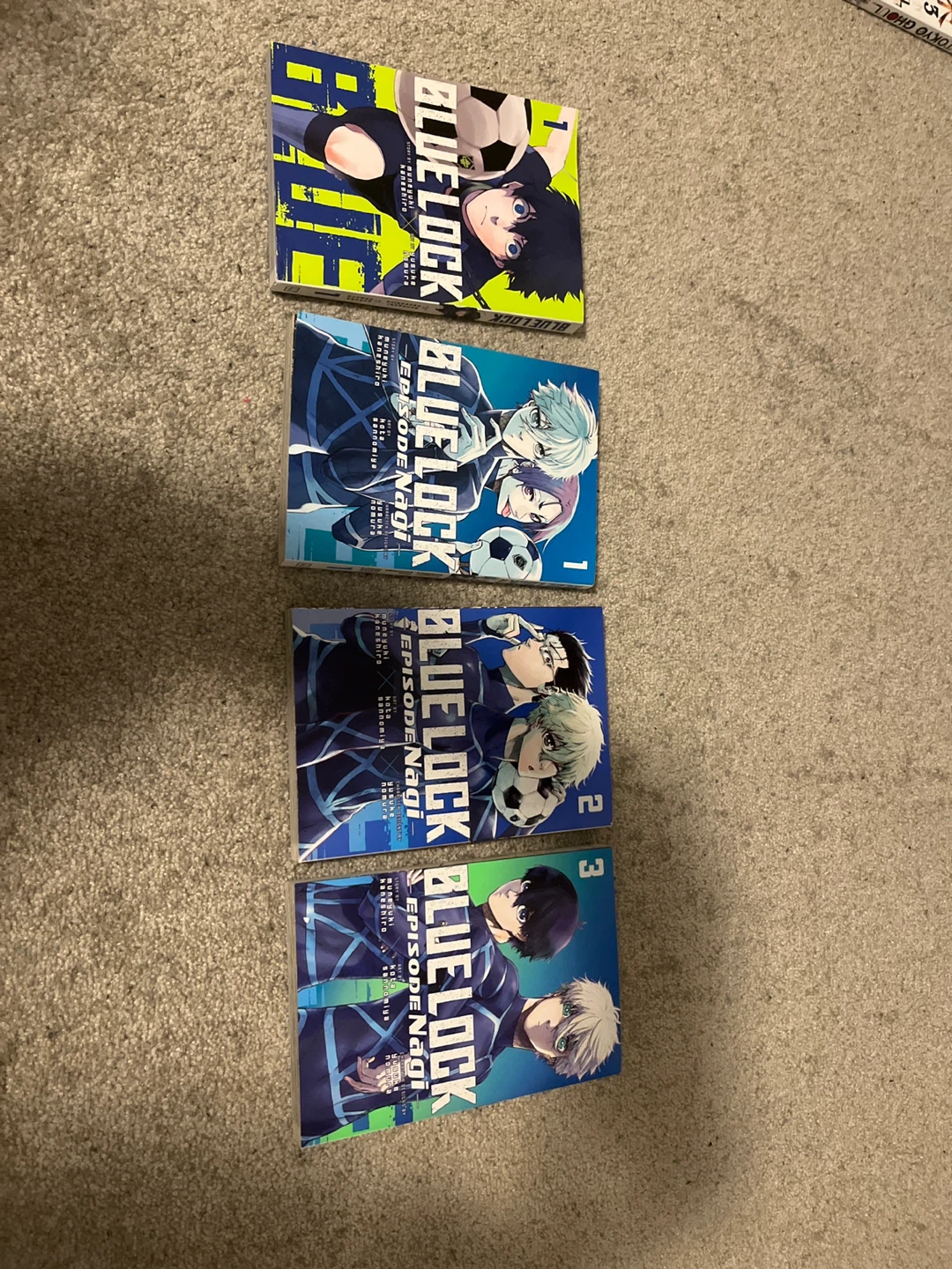 4 volumes of Blue Lock Manga