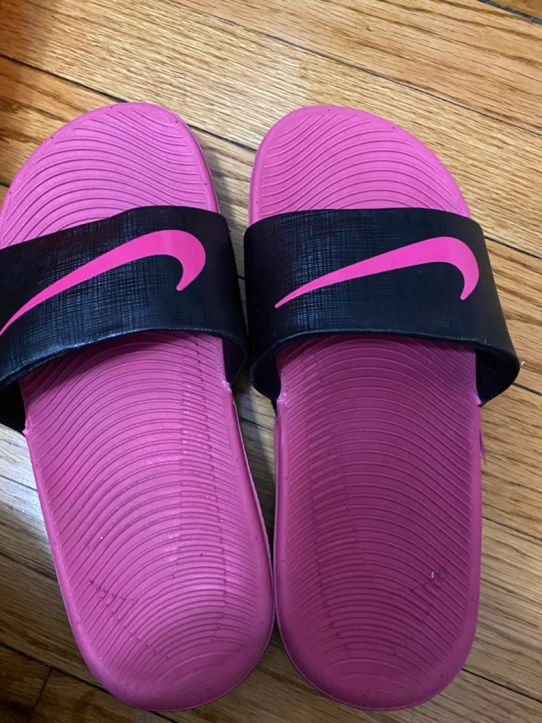 Nike Kawa Slide (GS/PS) Black/Vivid Pink Slides - photo 3