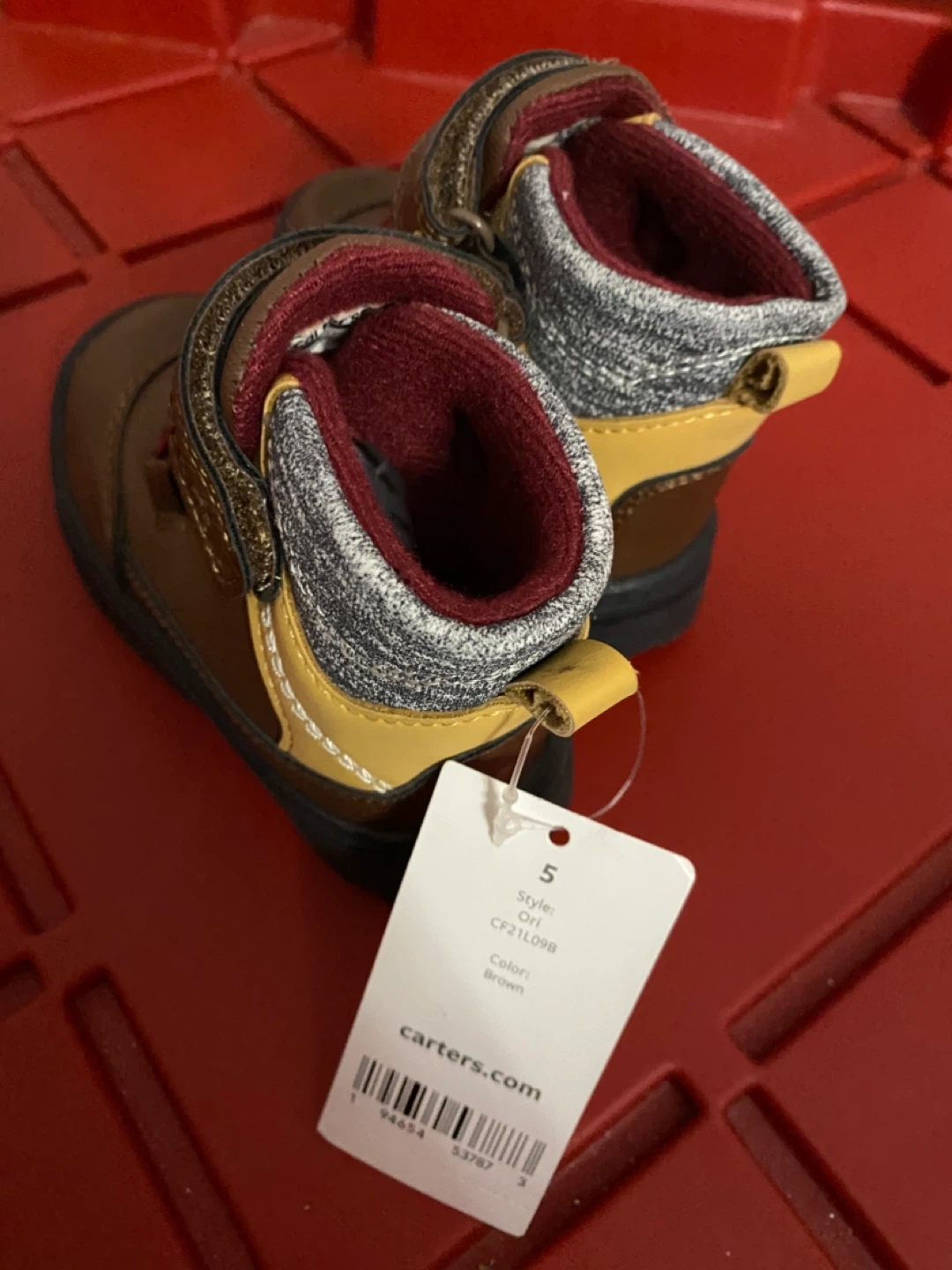Carter's Brown Toddler Boots Size 5 - photo 2