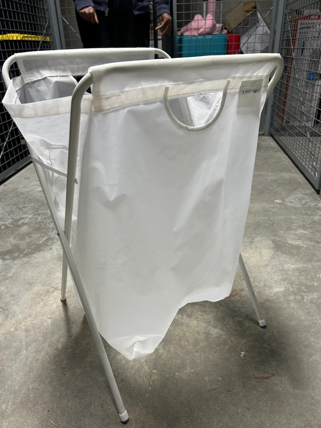 Ikea White Collapsible Laundry Hamper - photo 2