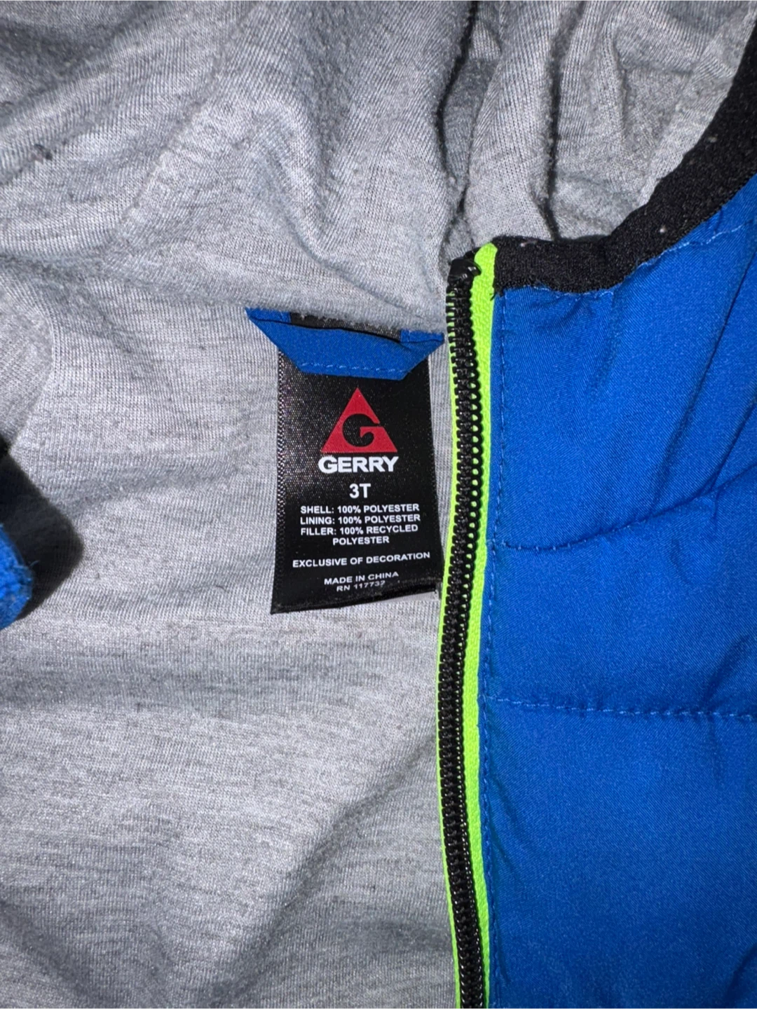 Gerry Boys Blue Puffer Jacket Size 3T - photo 2