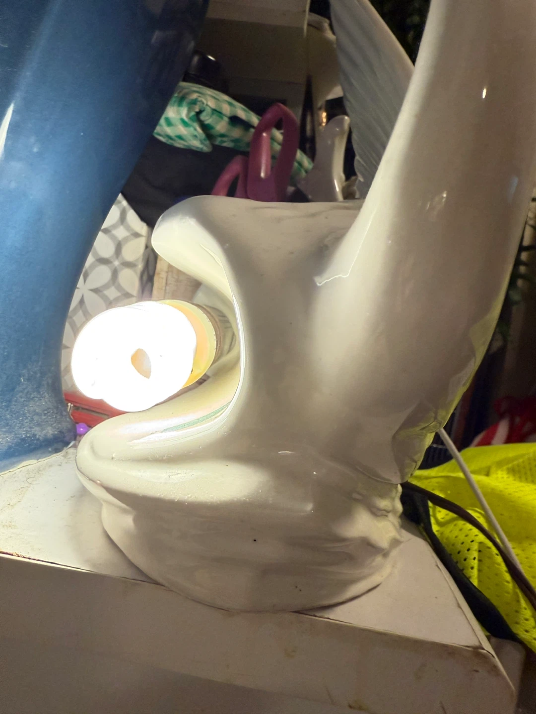Swan Light desktop  white - photo 4