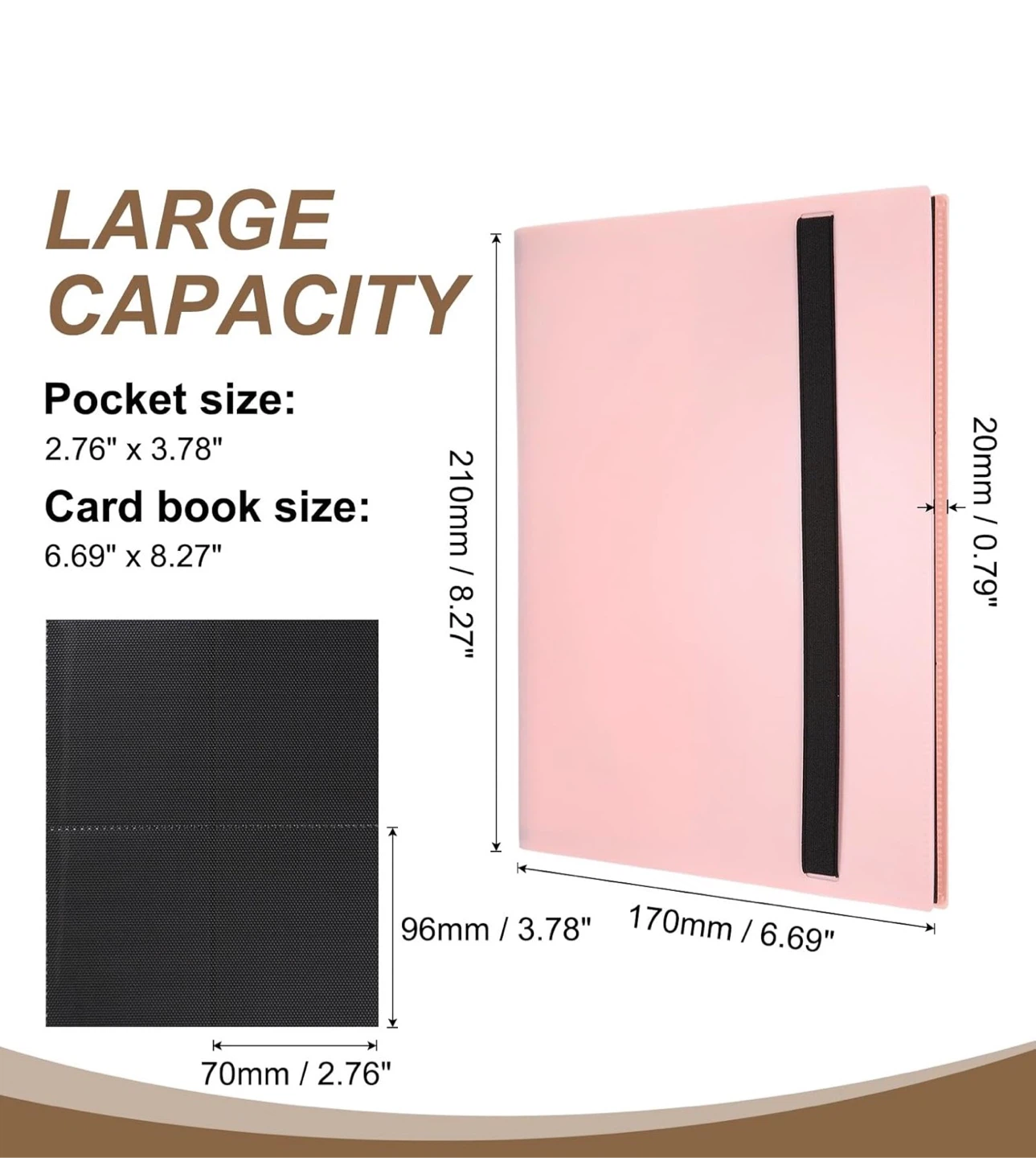 Pink Large Capacity Card Book Binder - photo 4