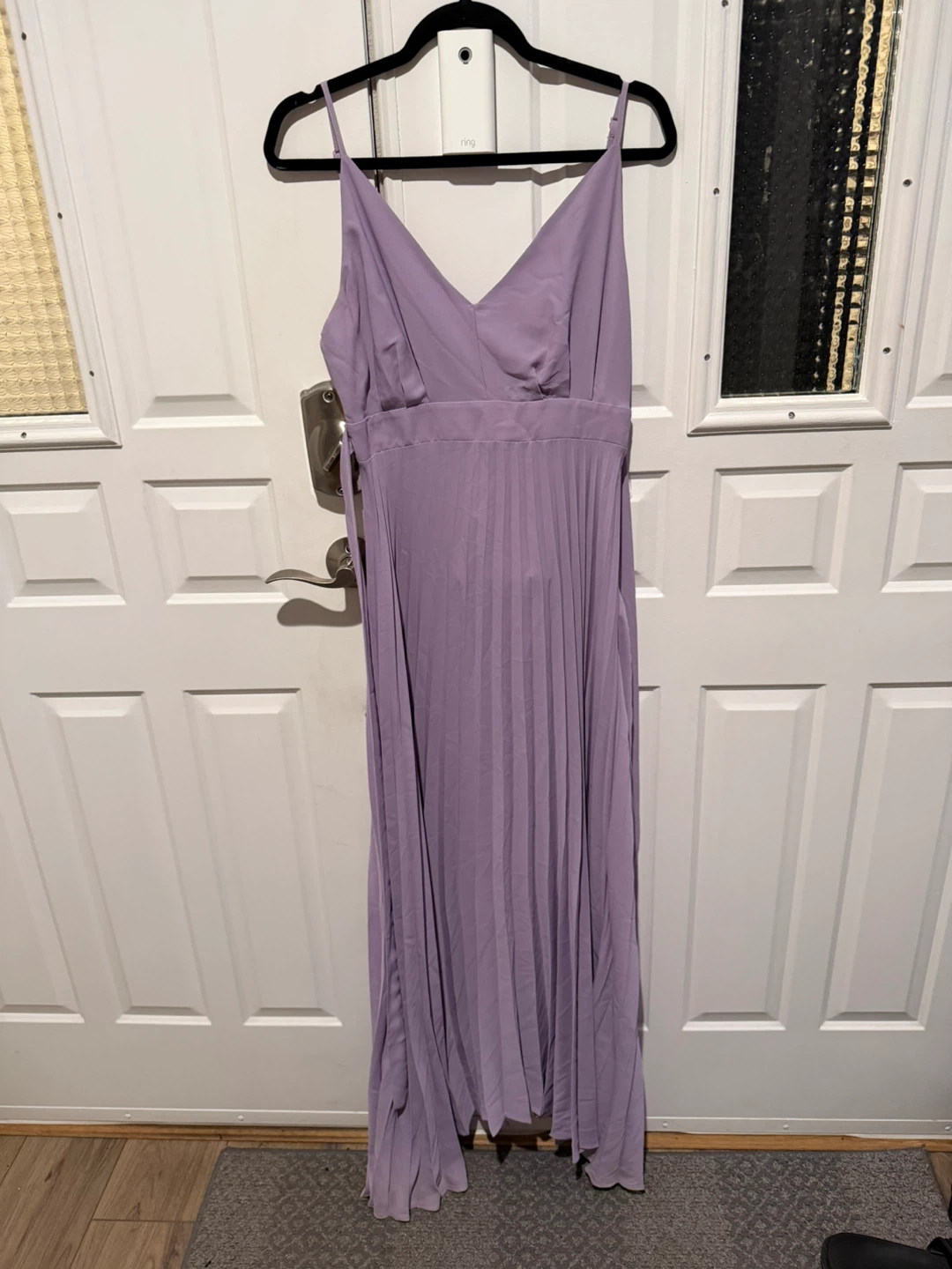 Allison & Kelly Lilac Pleated Midi Dress - Size L