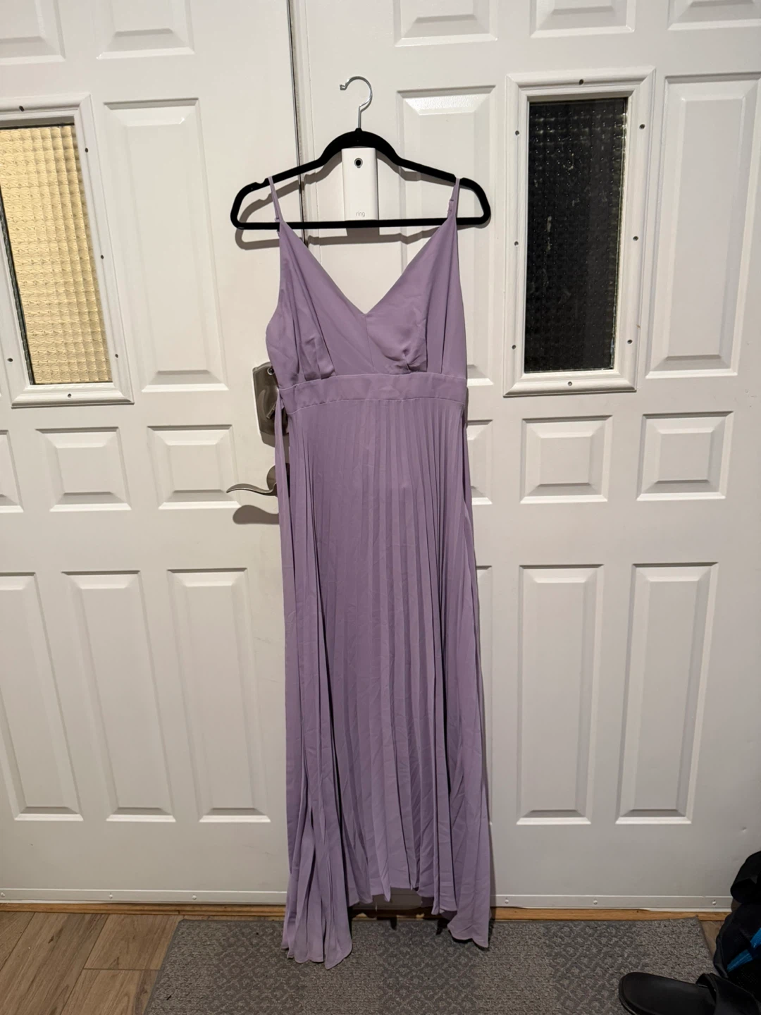 Allison & Kelly Lilac Pleated Midi Dress - Size L - photo 2