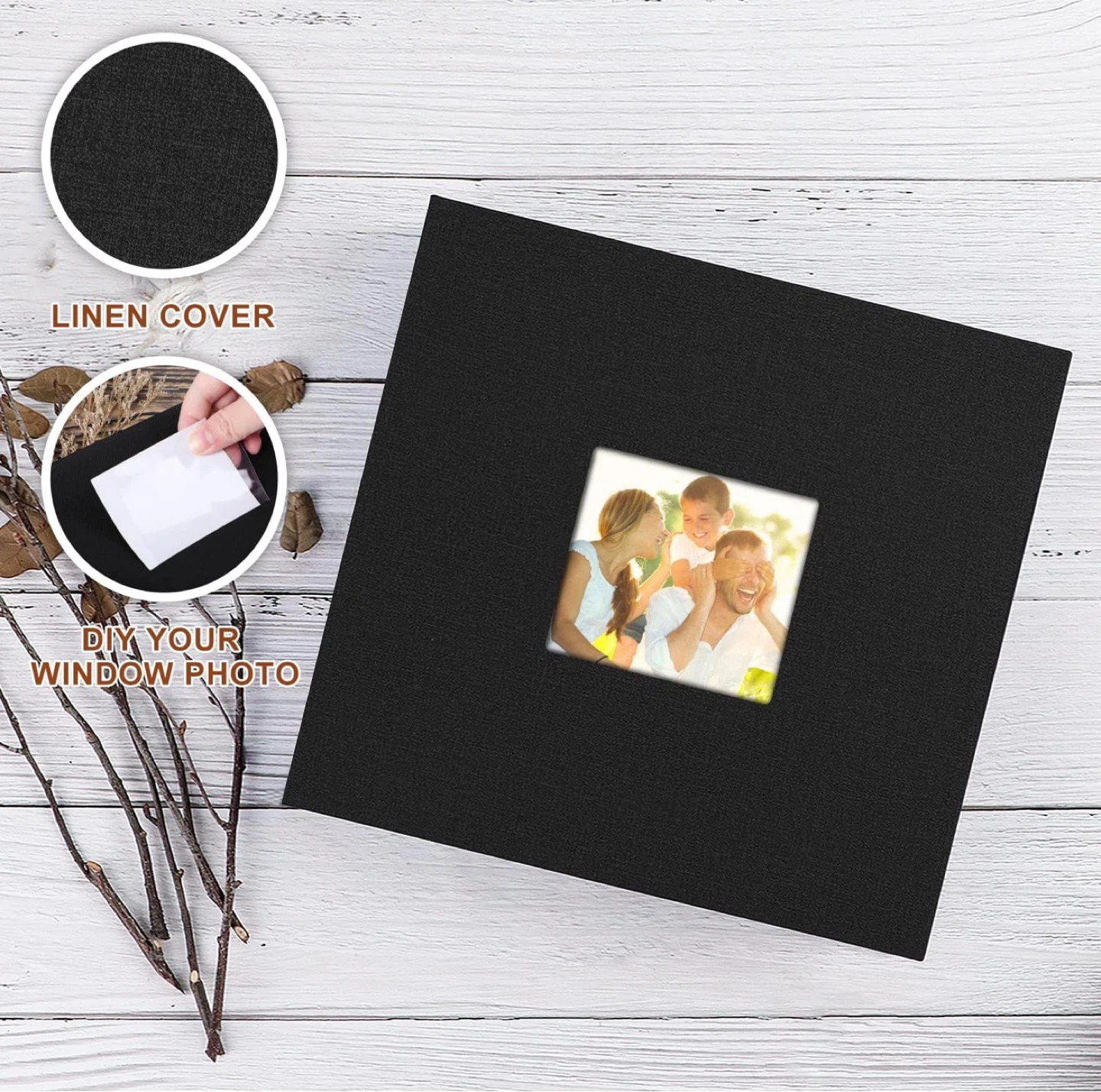 Photo Album 8x8 with Window - photo 5