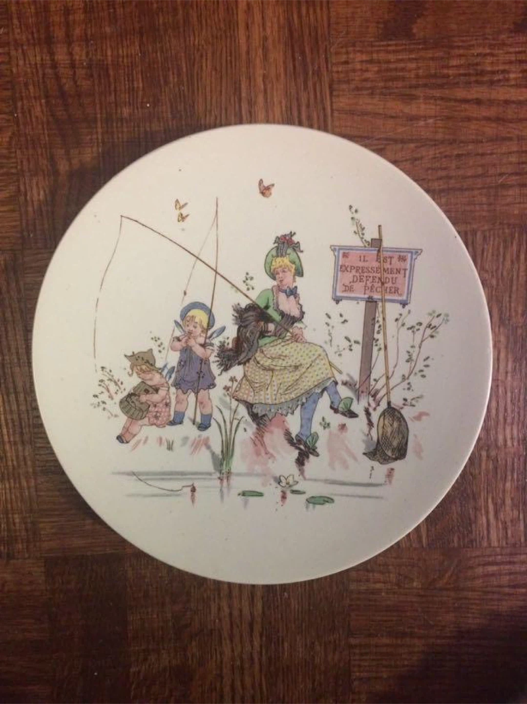 4 Vintage Richard Froment Antique Story Plates