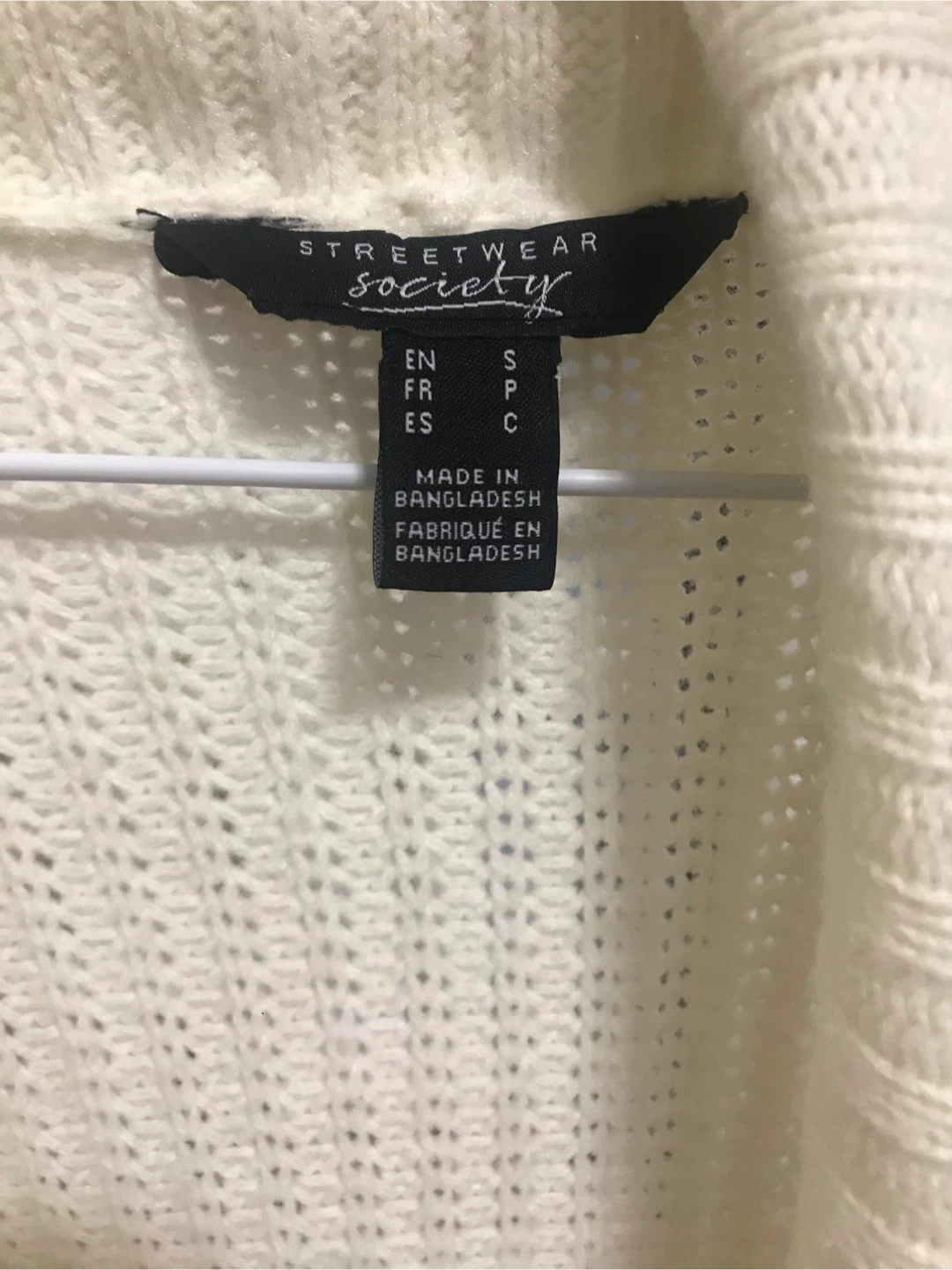 Streetwear Society Cream Cardigan Sweater - photo 3