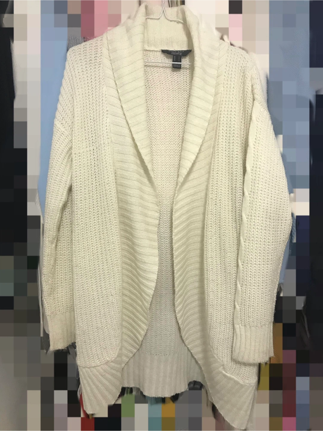 Streetwear Society Cream Cardigan Sweater