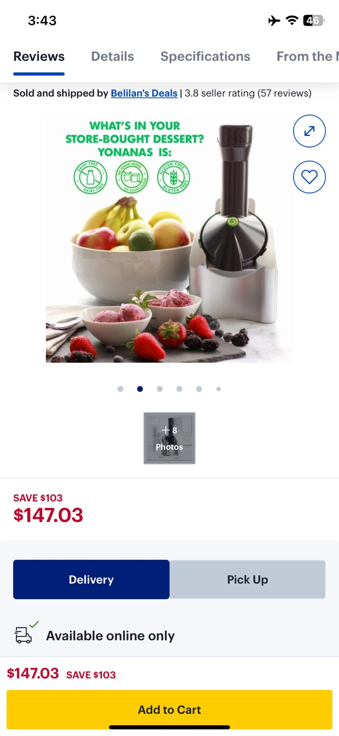 Yonanas Frozen Dessert Maker with Recipe Guide - photo 2