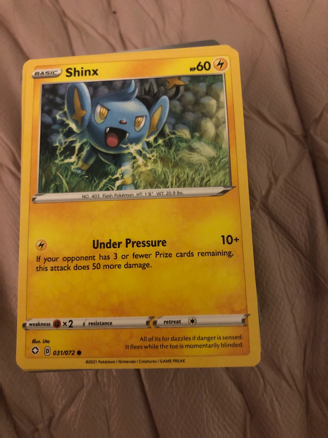 Pokémon Shinx Trading Card