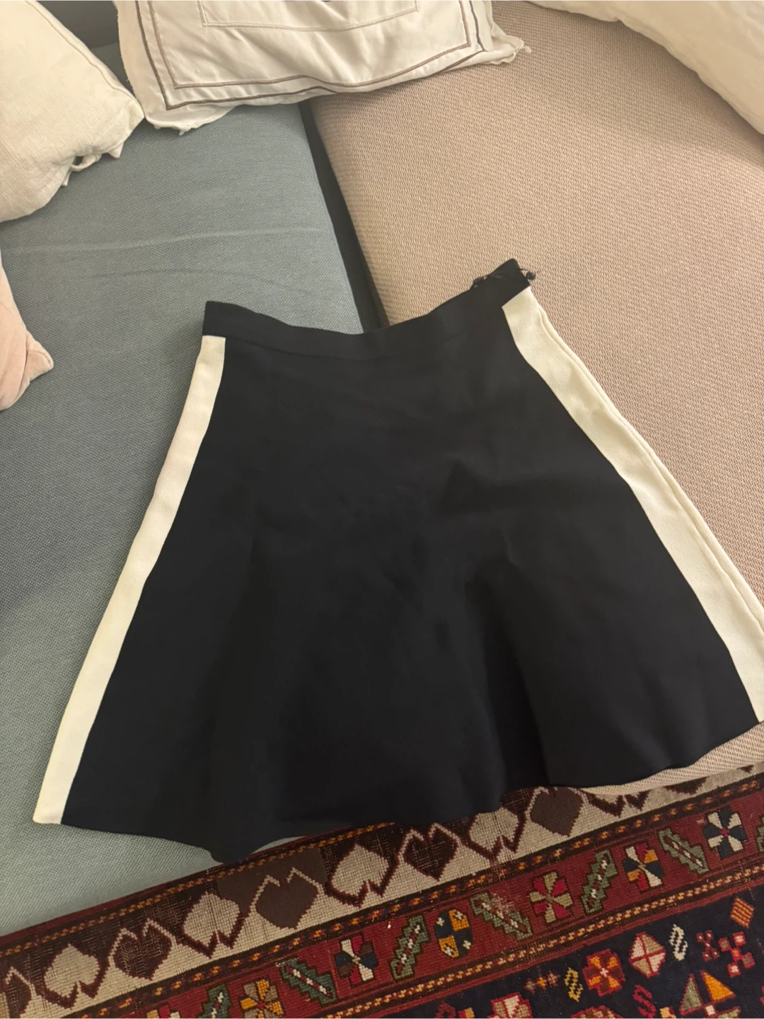 DKNY Black & White Mini Skirt