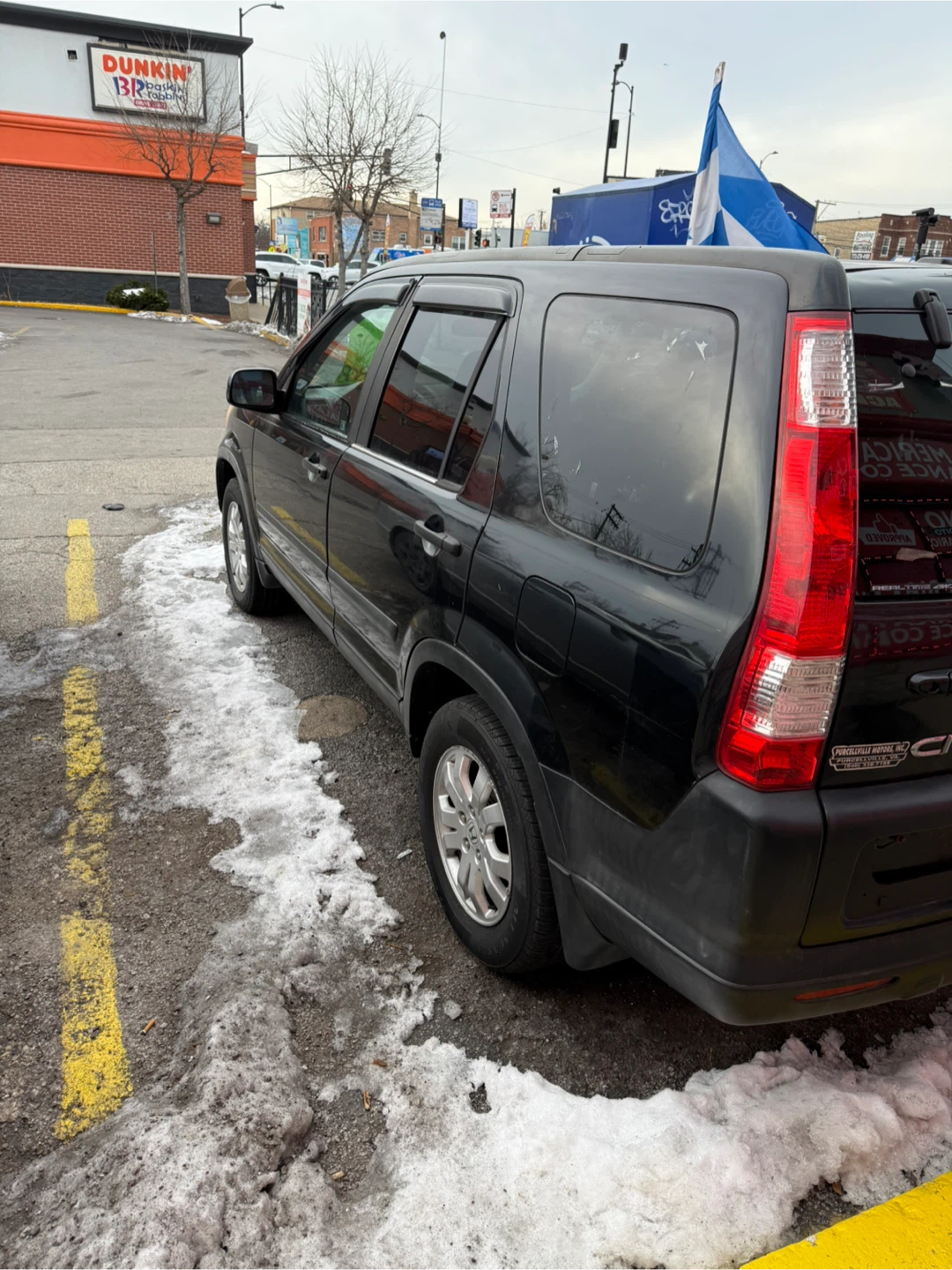 Black Honda CR-V SUV