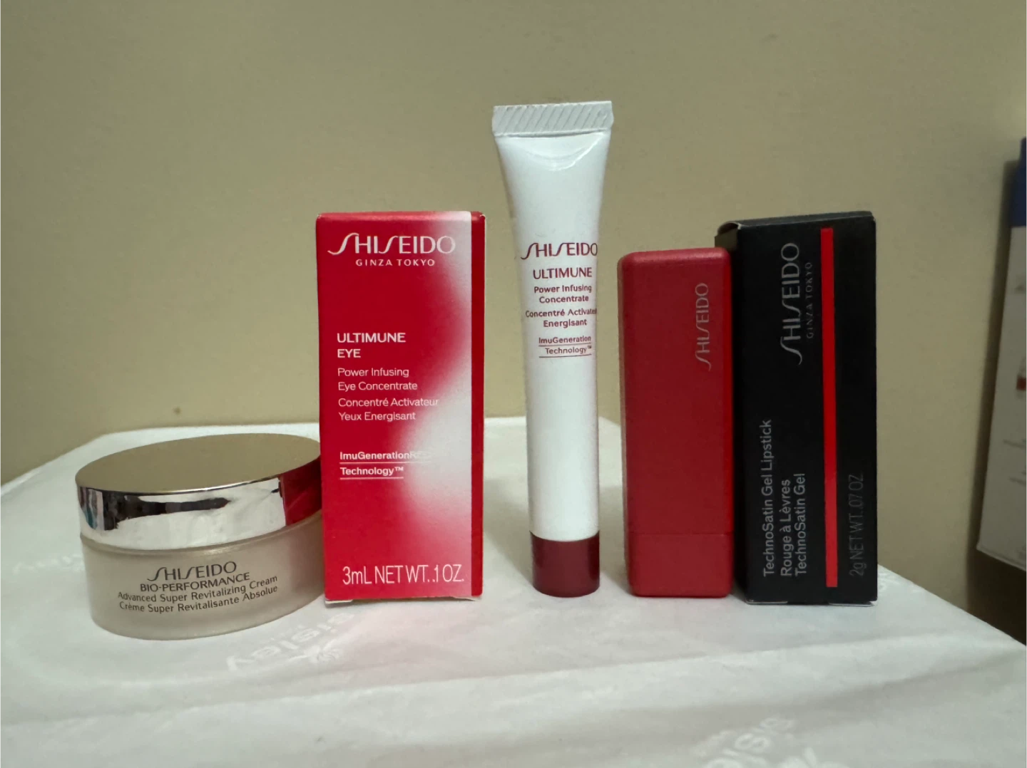Selling the Shiseido travel set