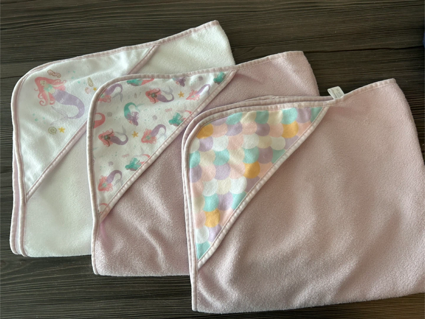 Baby Hooded Towels Set - Mermaid Theme