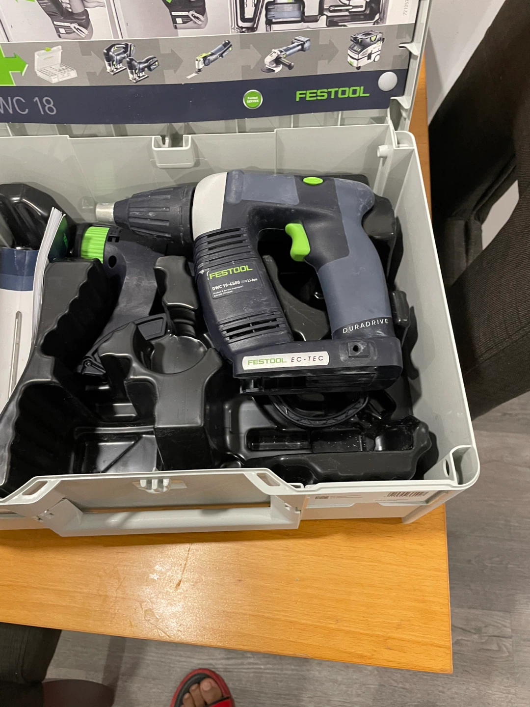 Festool DWC 18-4500 Drywall Screwgun with Charger and Batteries - photo 3
