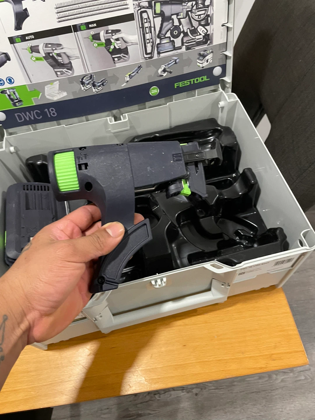 Festool DWC 18-4500 Drywall Screwgun with Charger and Batteries