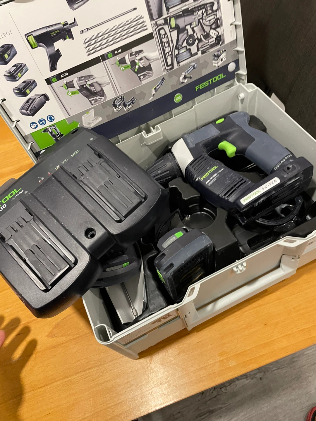 Festool DWC 18-4500 Drywall Screwgun with Charger and Batteries - photo 2