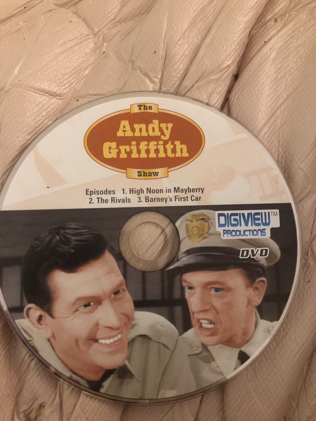 The Andy Griffith Show DVD - 3 Episodes
