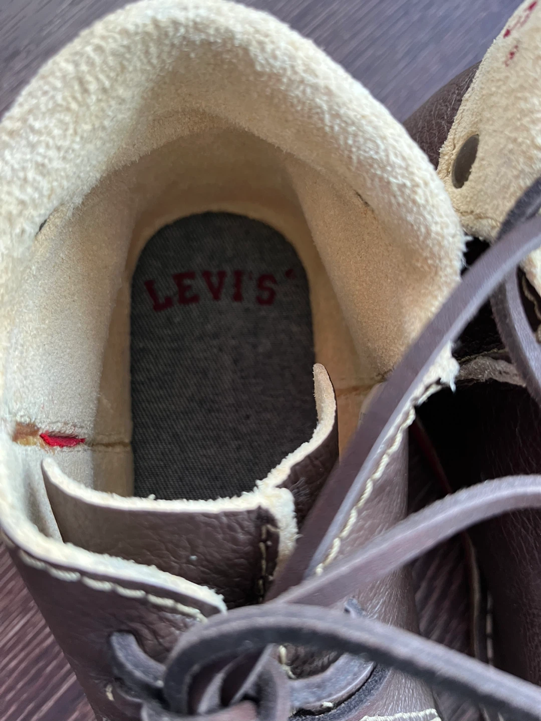 New: Levi's Brown Leather Chukka Boots - EU 43 / US 10 - photo 4