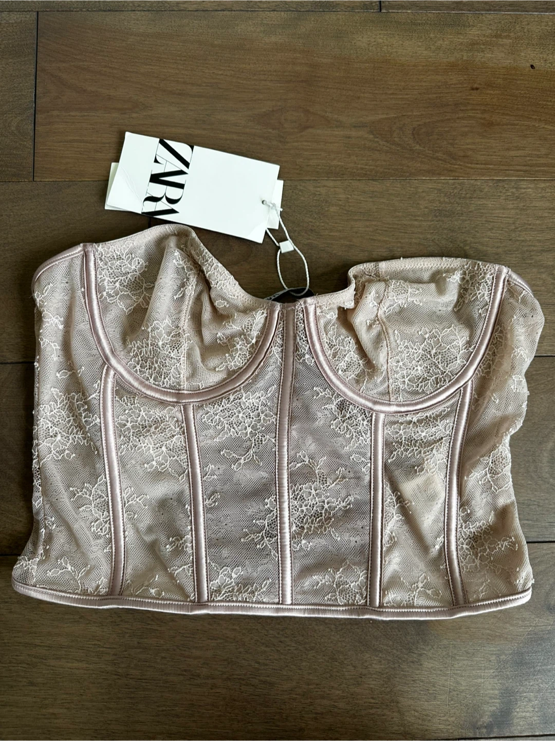 New ZARA Lace Corset Top
