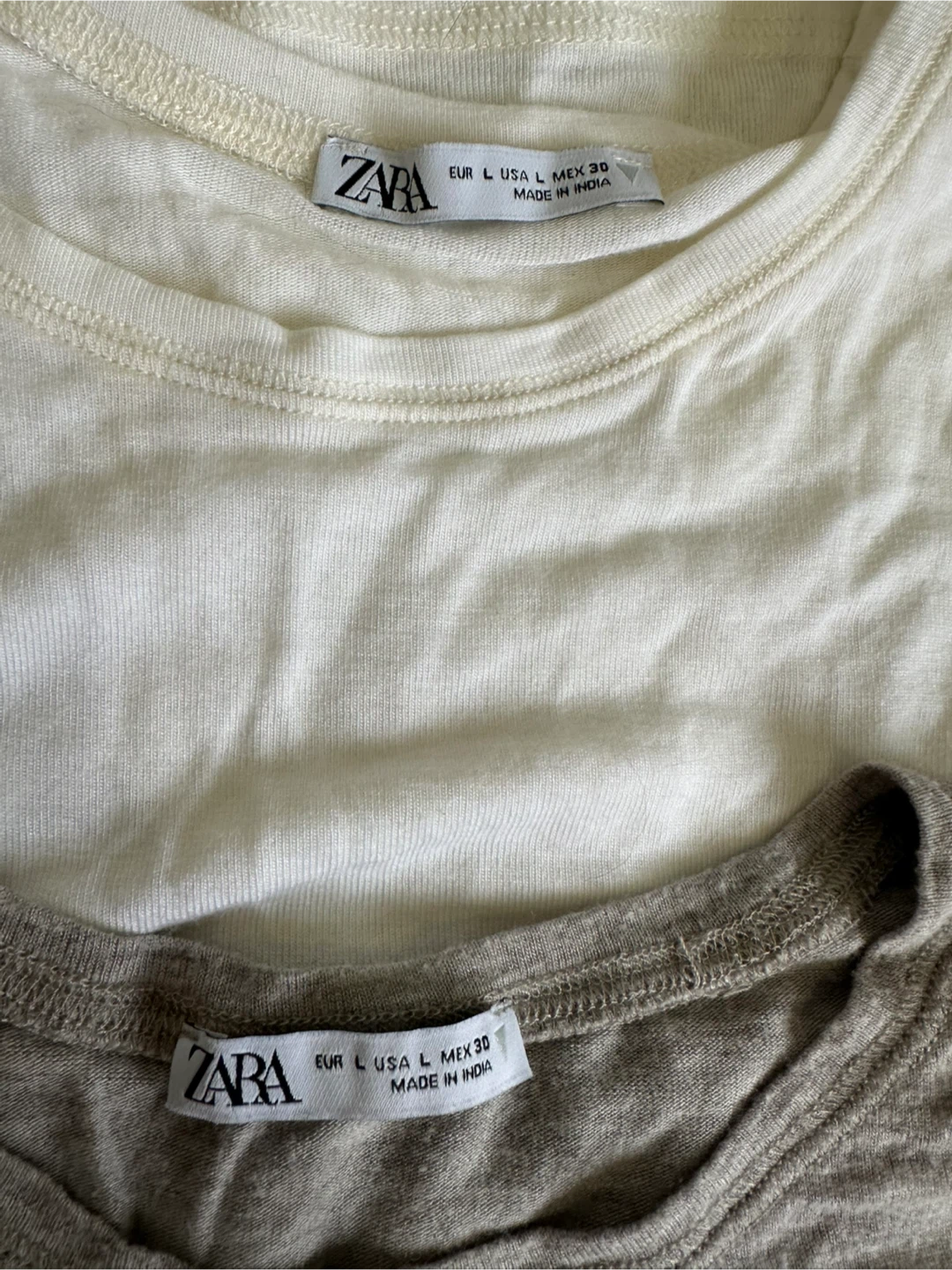 ZARA Crew Neck T-Shirts - Size L - photo 2