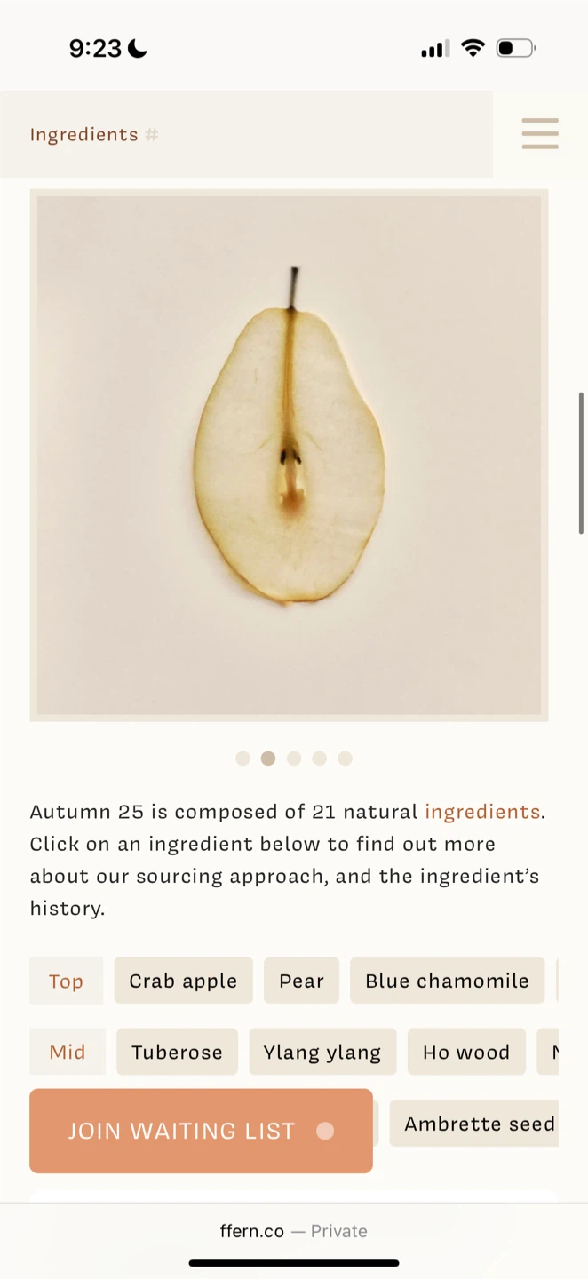Ffern Organic Eau de Parfum - Autumn 25 - photo 3