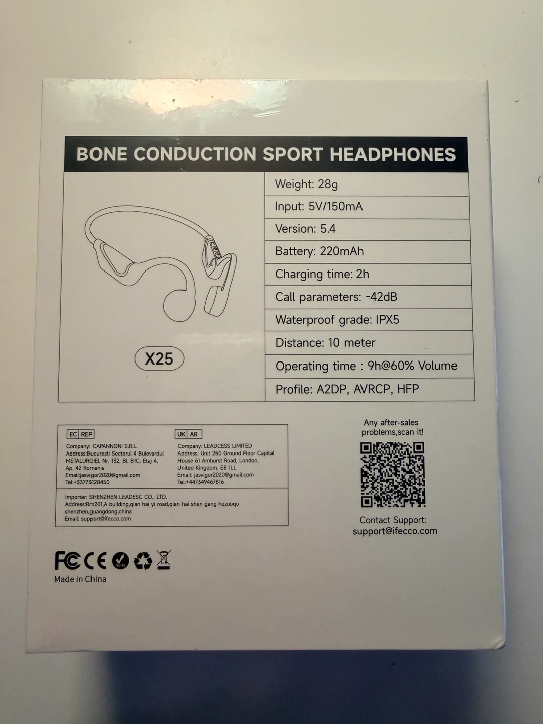 IFECC0 X25 Bone Conduction Sport Headphones - photo 2