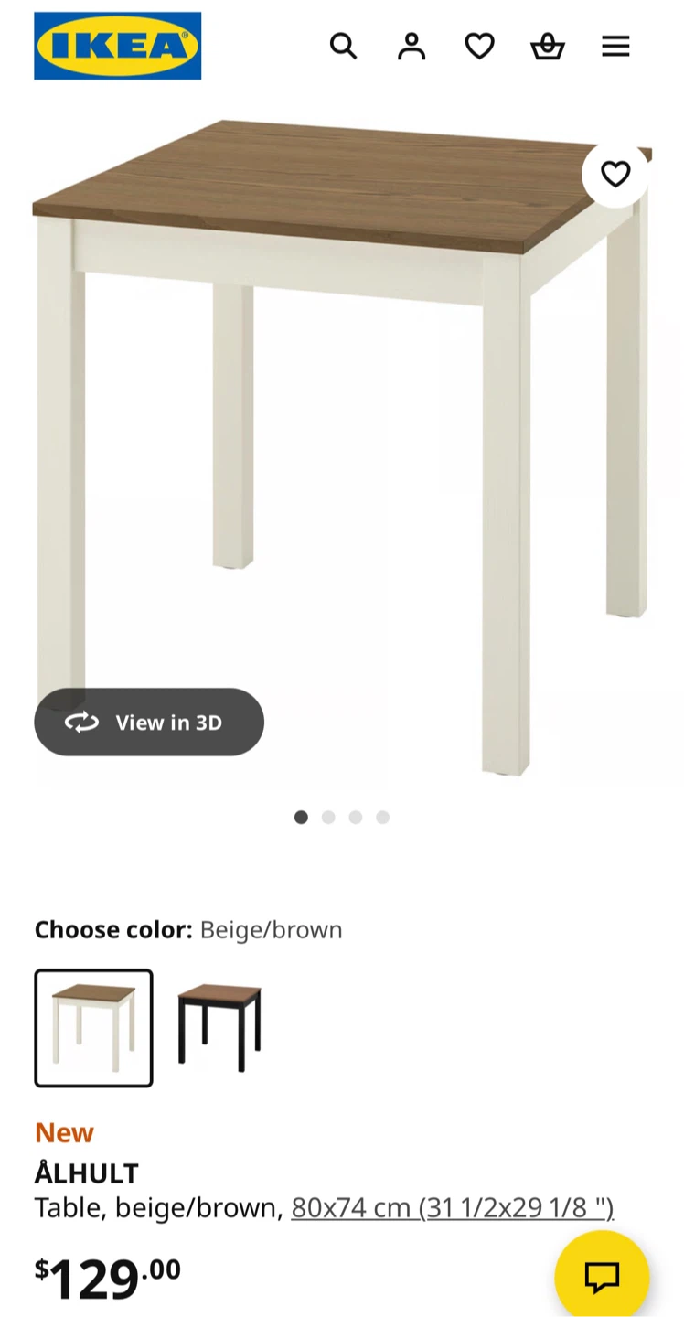 IKEA LERHAMN Table - photo 5