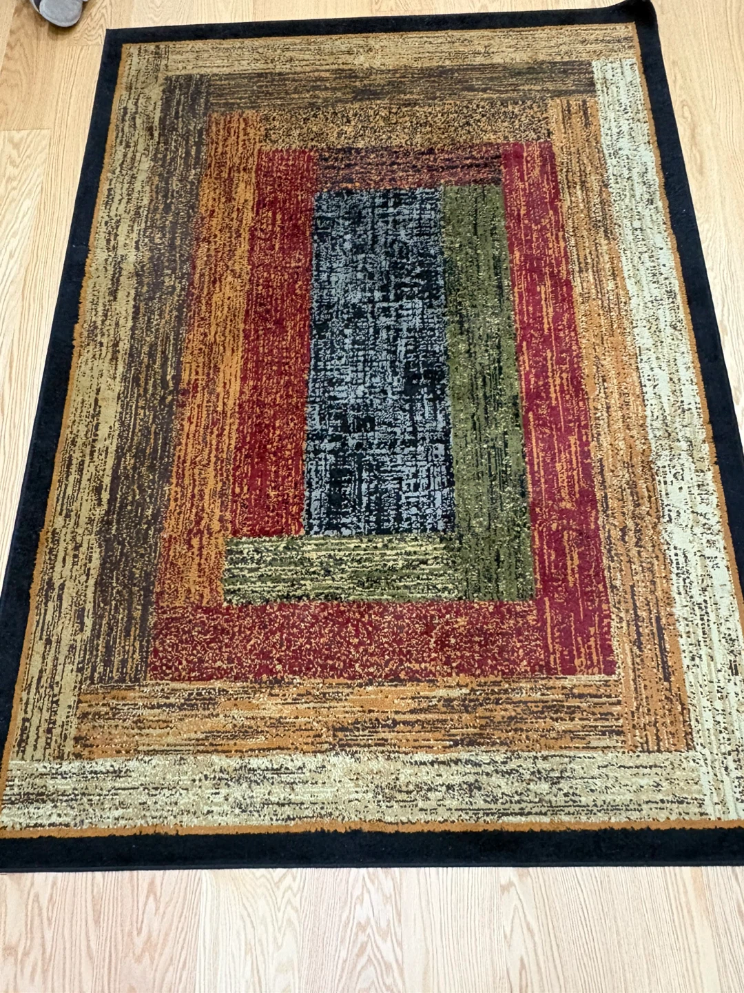 Area Rug with Geometric Pattern