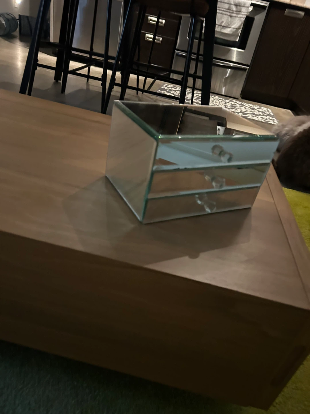 Mirrored 3-Drawer Jewelry Box - photo 2