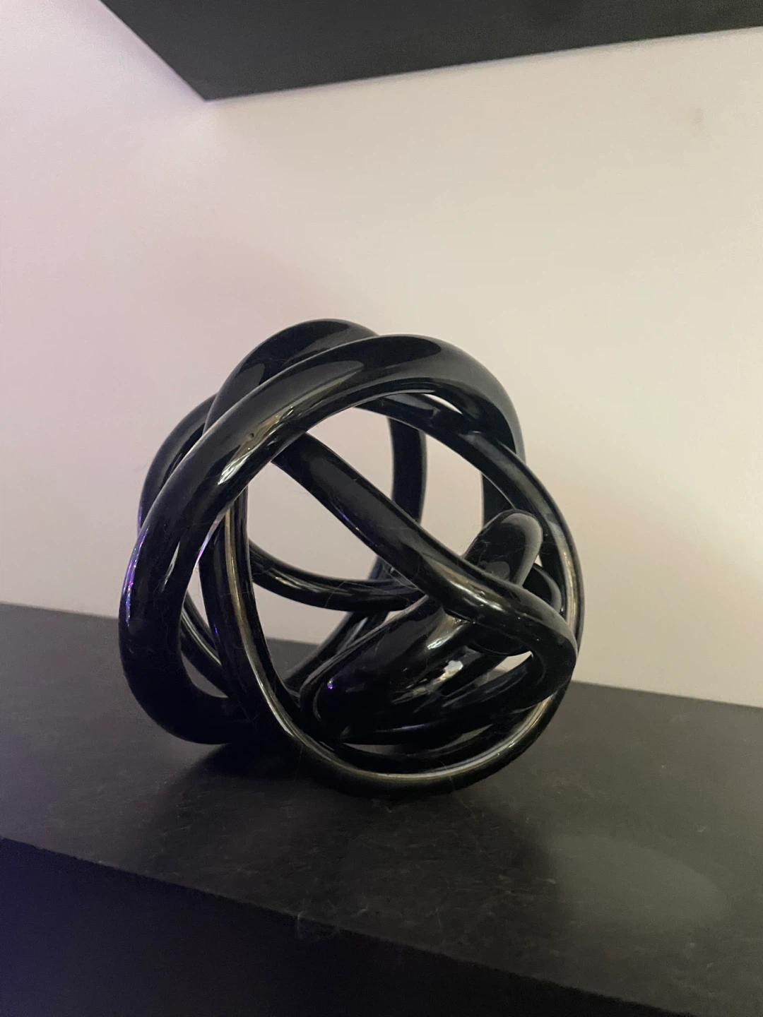 Black Decorative Sphere