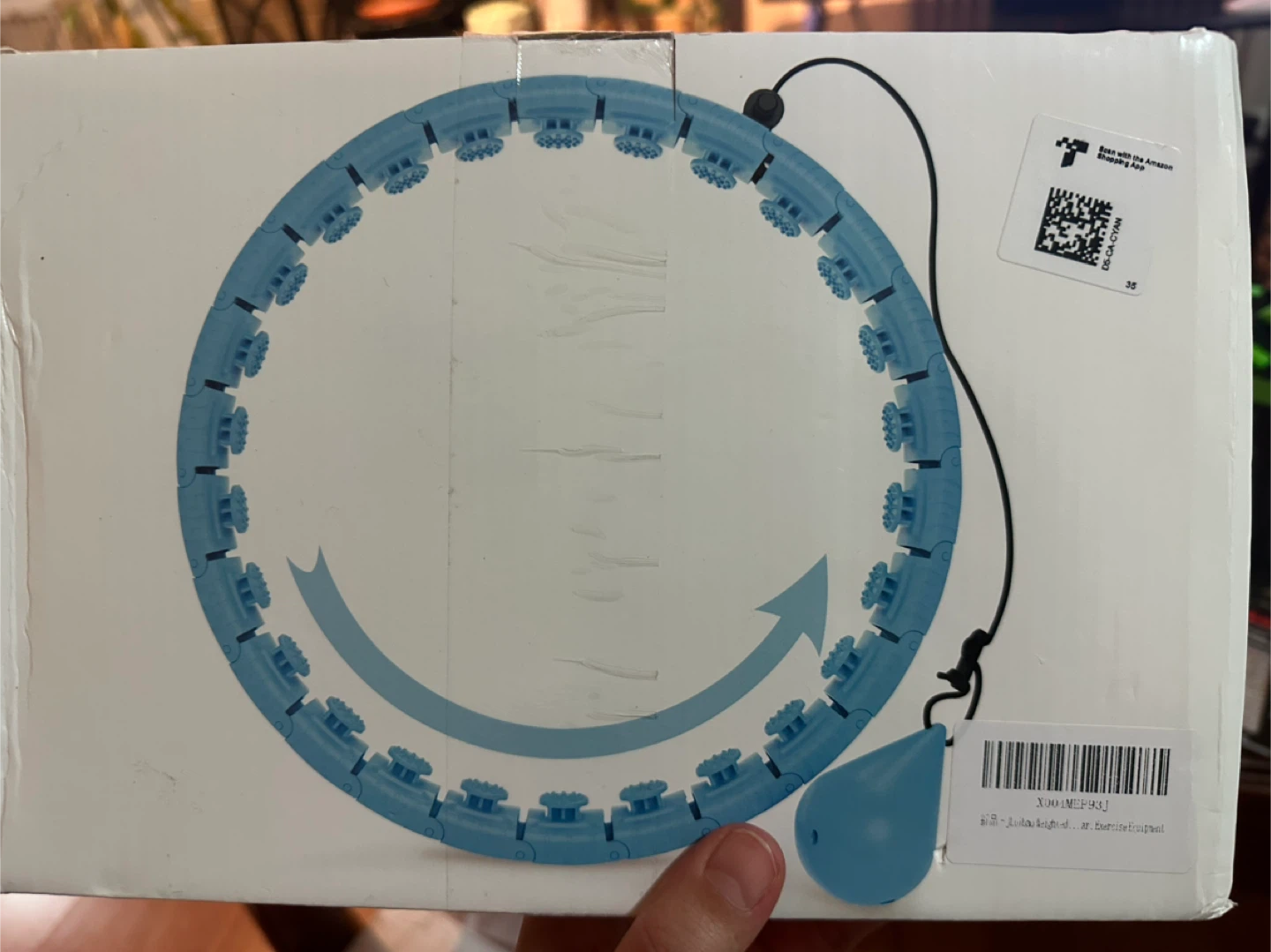 Adjustable Smart Hula Hoop - Sky Blue - photo 4