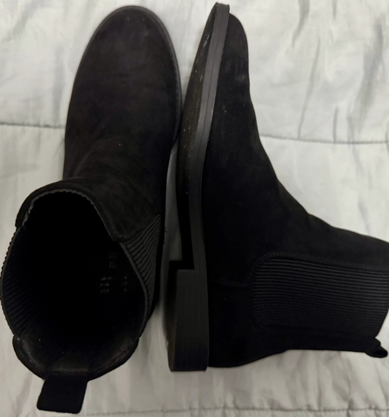 Primark Black Suede Chelsea Boots