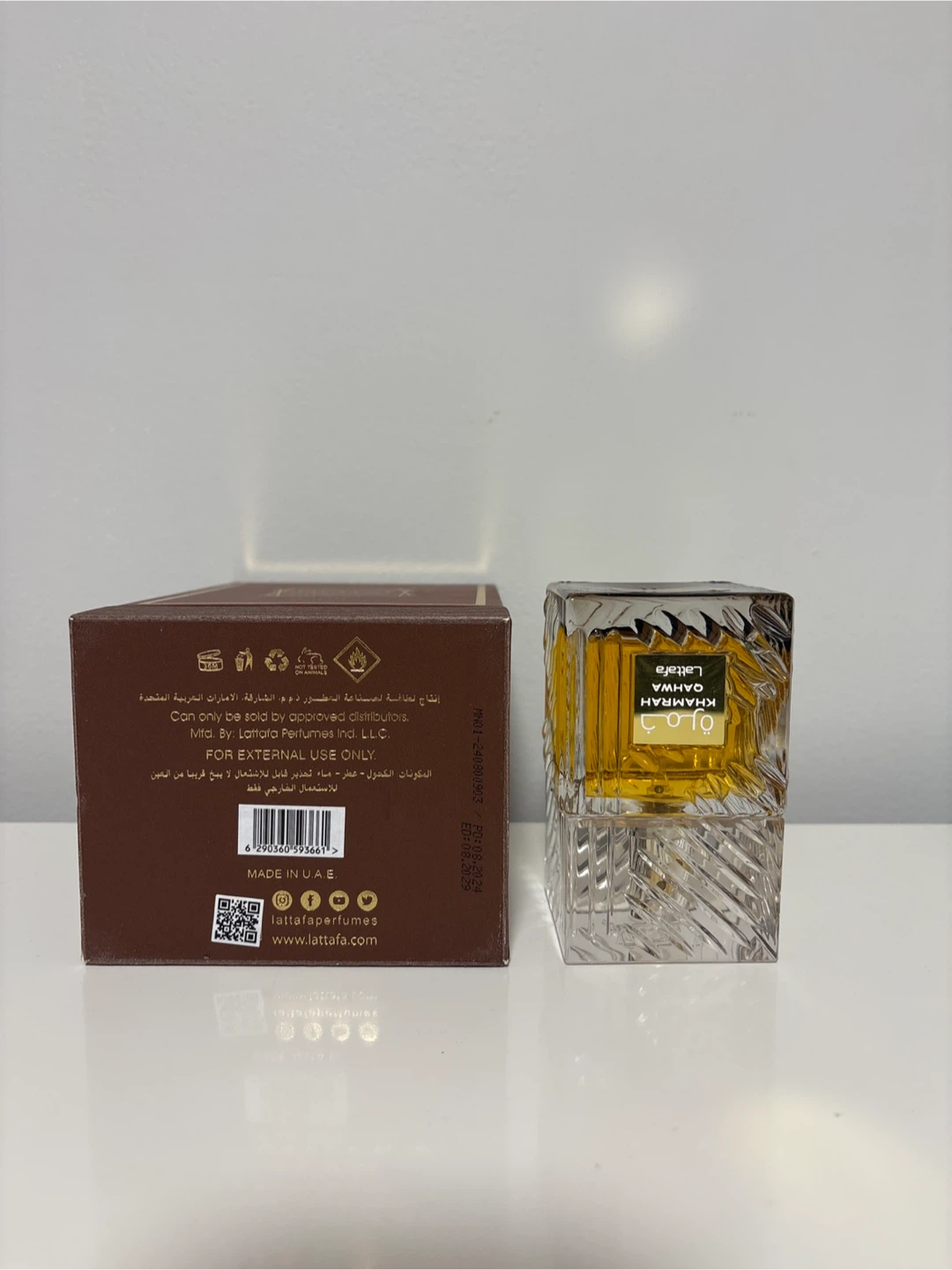 Lattafa Khamrah Qahwa Eau De Parfum 100ml (Macerated) - photo 3