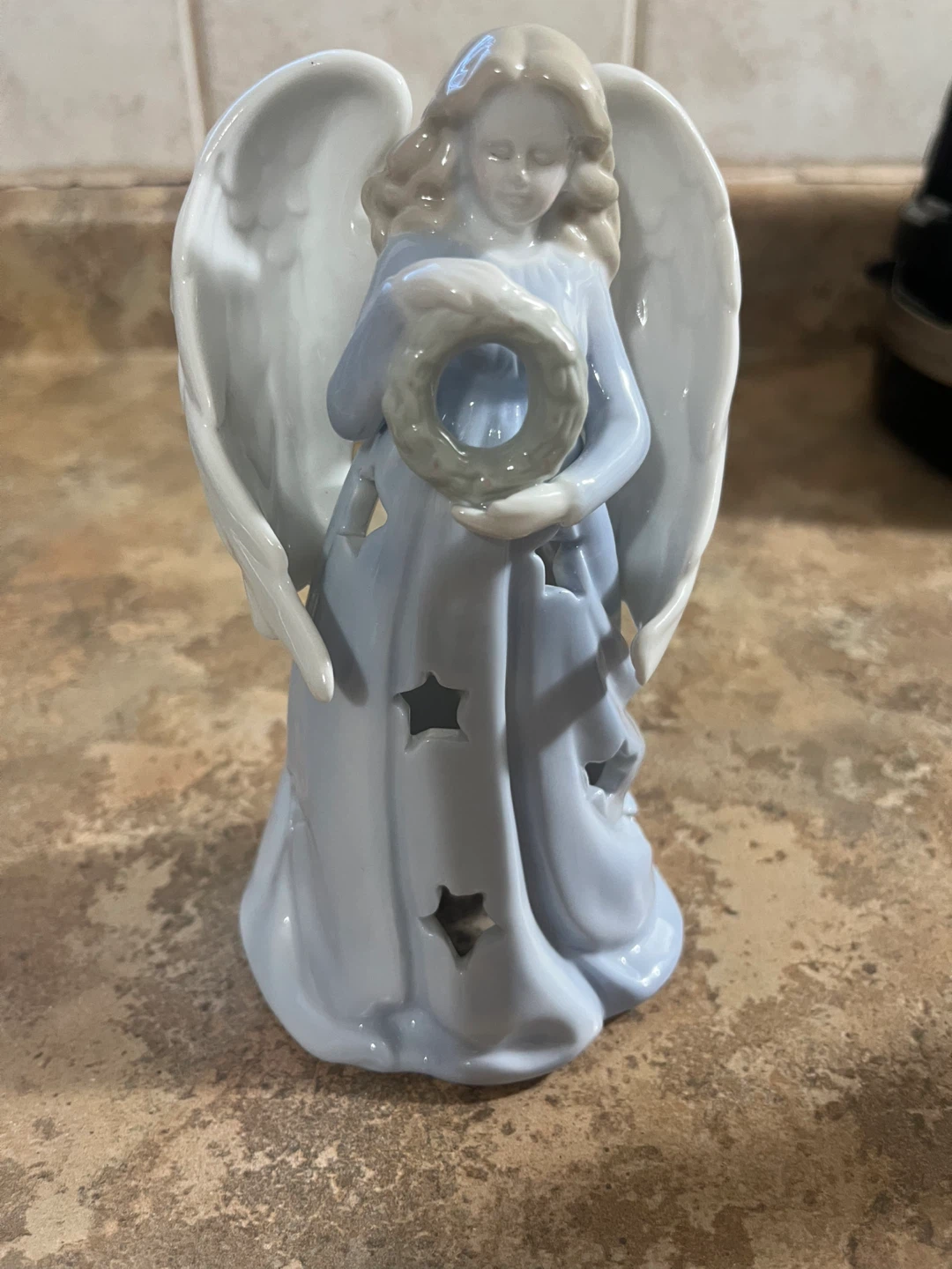Beautiful ceramic angel ornament vintage mint condition - photo 3