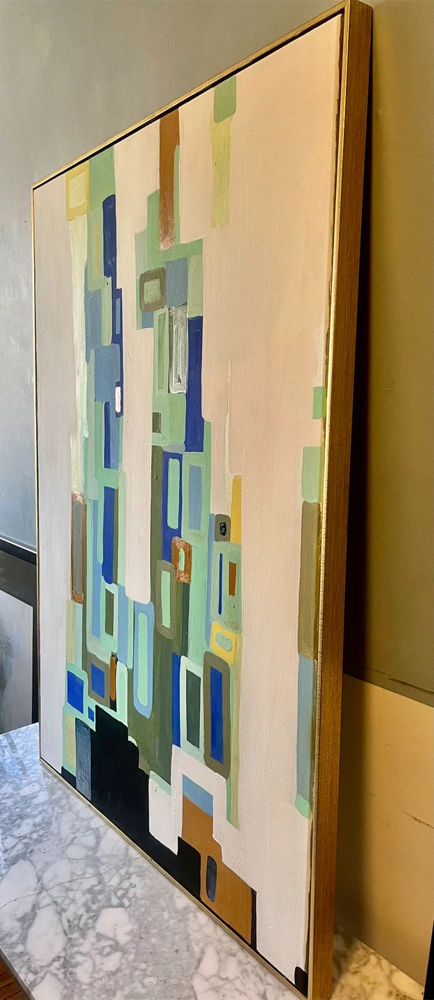 Abstract Art Canvas Painting 35x47” - photo 3