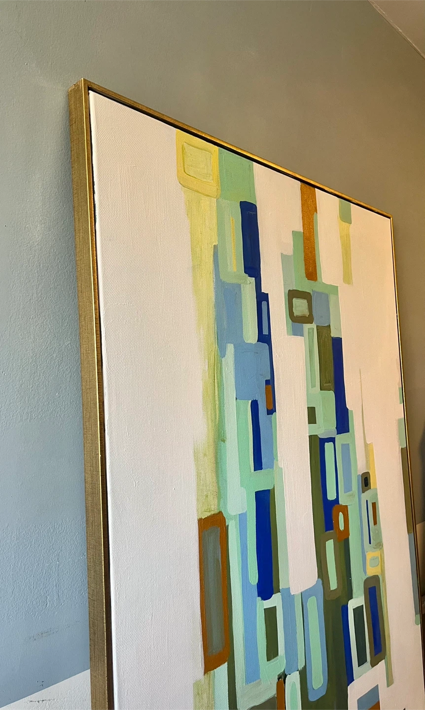 Abstract Art Canvas Painting 35x47” - photo 2