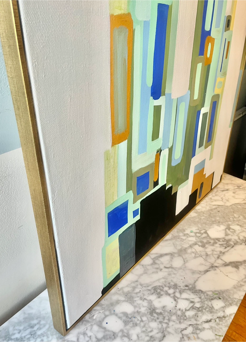 Abstract Art Canvas Painting 35x47” - photo 4
