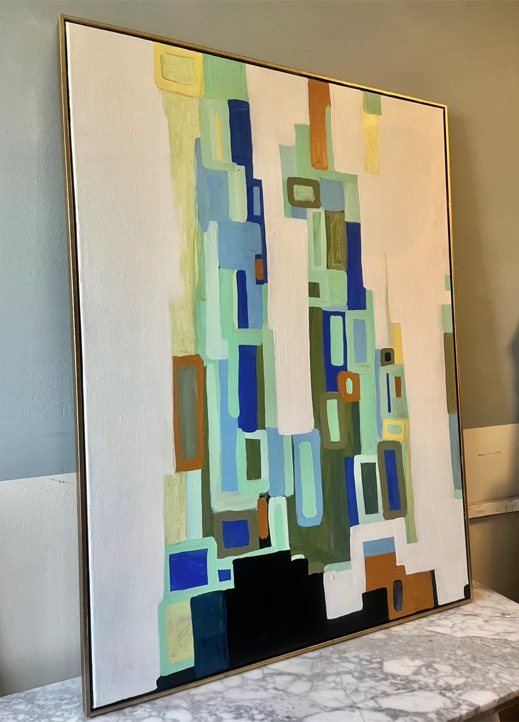 Abstract Art Canvas Painting 35x47” - photo 5