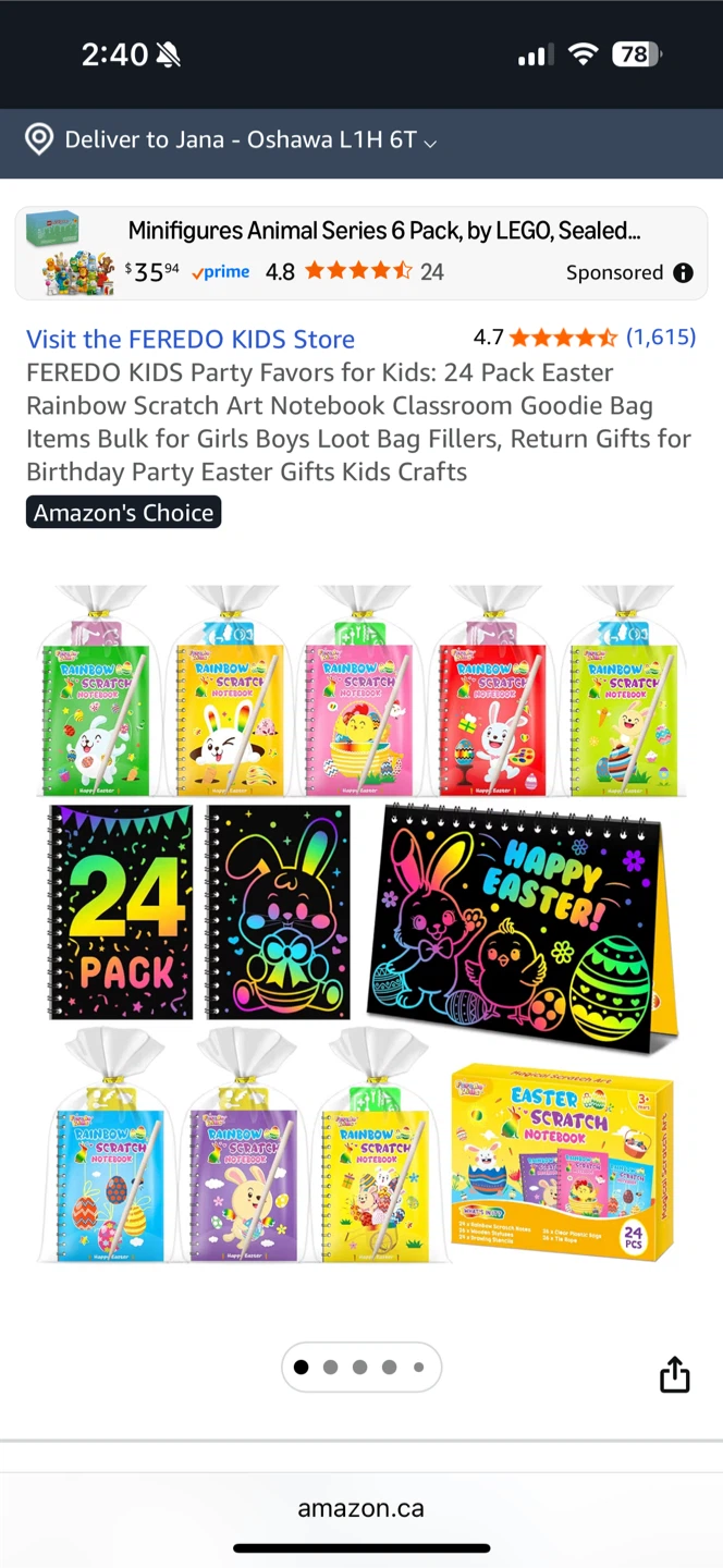 New Easter Scratch Notebook Set - 24 Pack